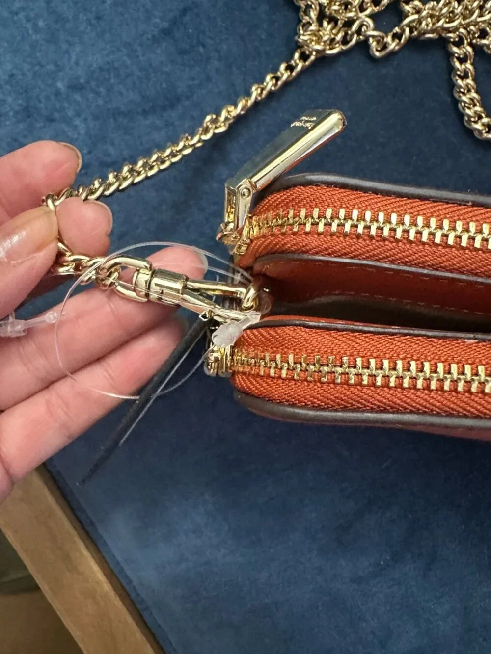 NWT Kate Spade Box CB Clutch Orange